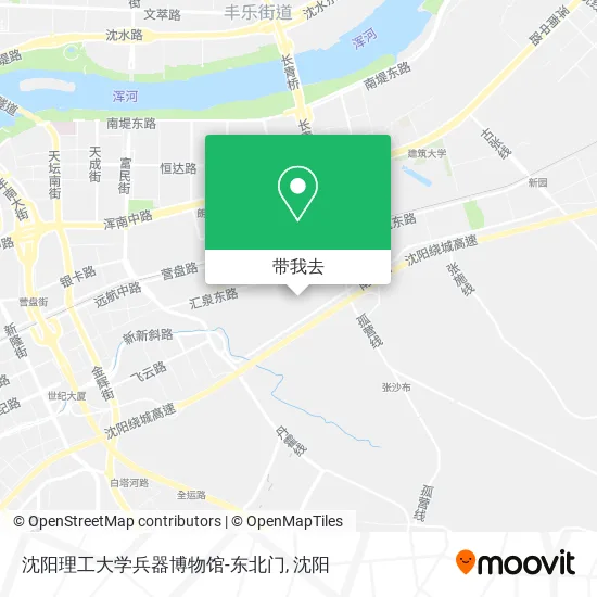 沈阳理工大学兵器博物馆-东北门地图