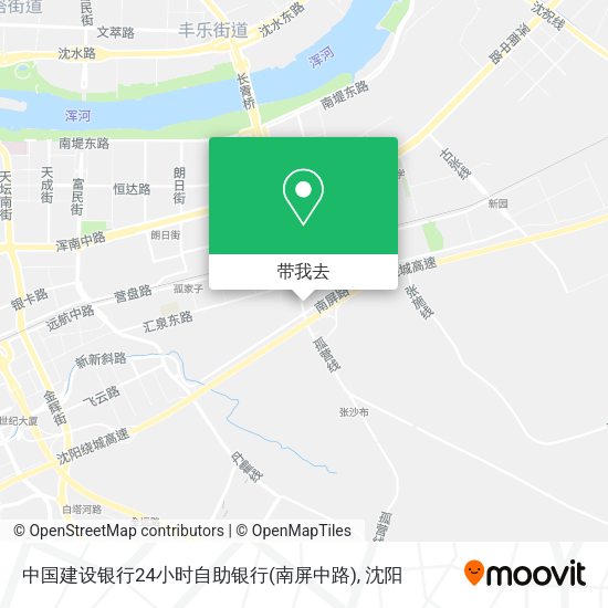 中国建设银行24小时自助银行(南屏中路)地图