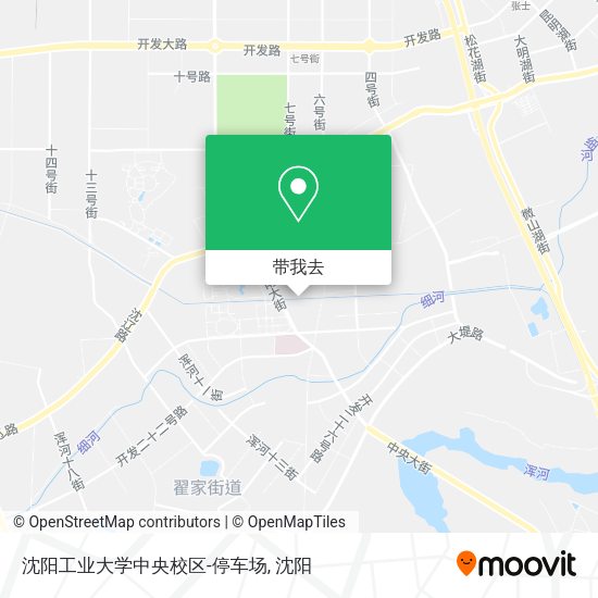 沈阳工业大学中央校区-停车场地图
