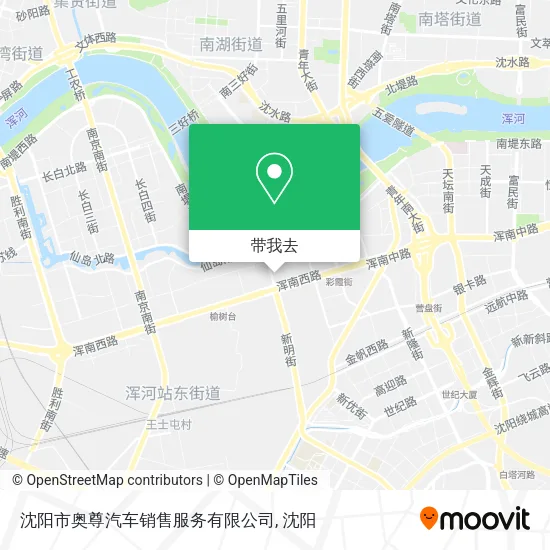沈阳市奥尊汽车销售服务有限公司地图