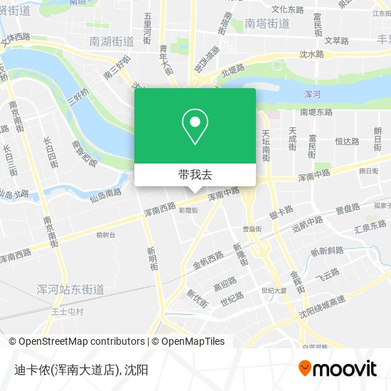迪卡侬(浑南大道店)地图