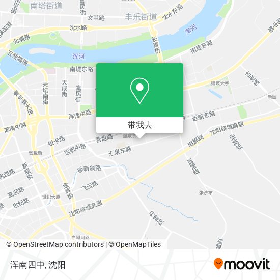 浑南四中地图