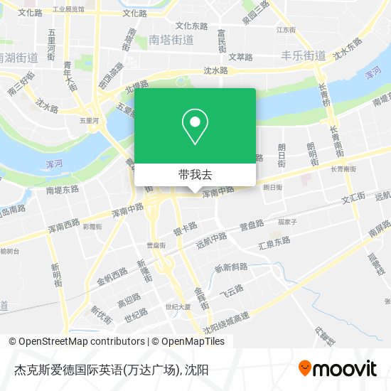 杰克斯爱德国际英语(万达广场)地图