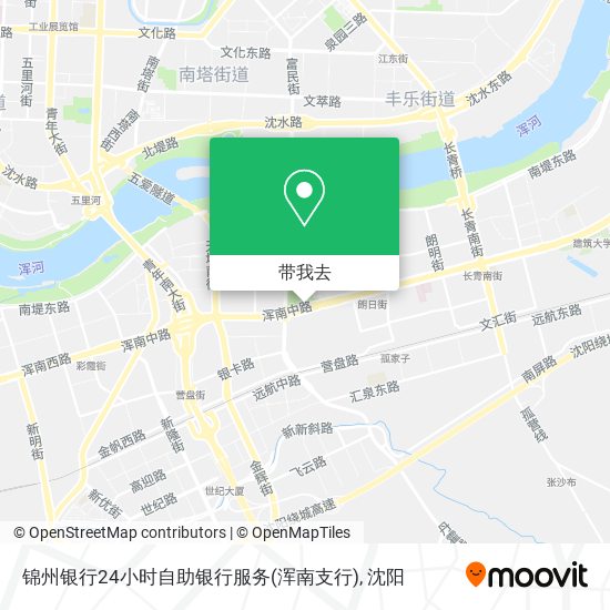 锦州银行24小时自助银行服务(浑南支行)地图