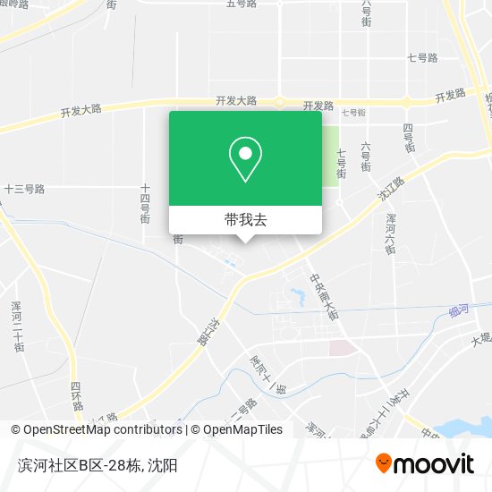 滨河社区B区-28栋地图