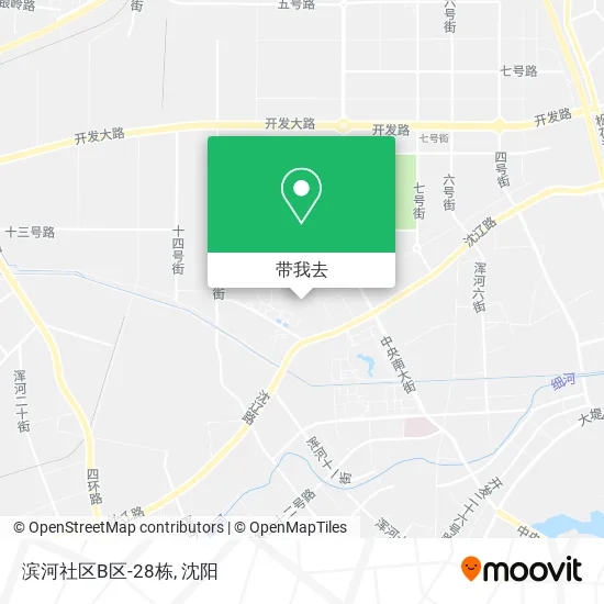 滨河社区B区-28栋地图