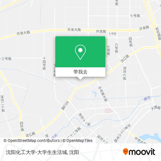 沈阳化工大学-大学生生活城地图