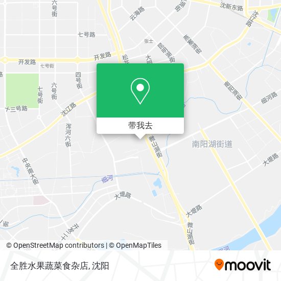 全胜水果蔬菜食杂店地图