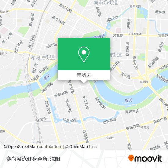 赛尚游泳健身会所地图