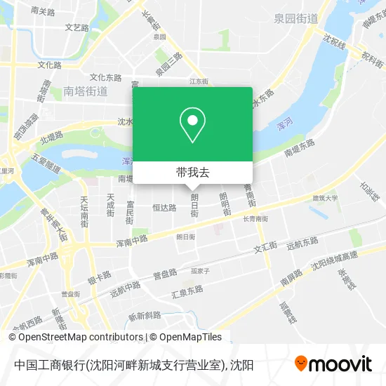 中国工商银行(沈阳河畔新城支行营业室)地图