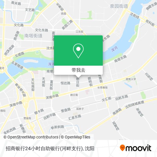 招商银行24小时自助银行(河畔支行)地图