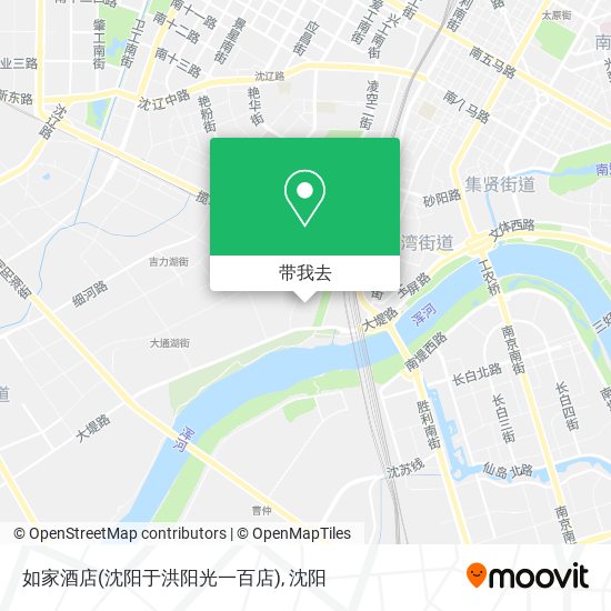 如家酒店(沈阳于洪阳光一百店)地图
