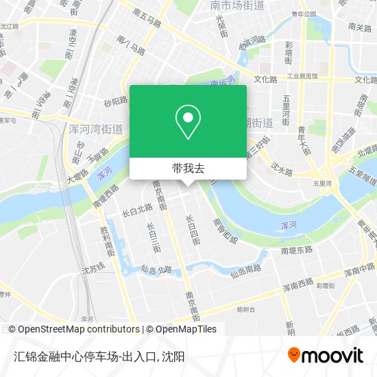 汇锦金融中心停车场-出入口地图