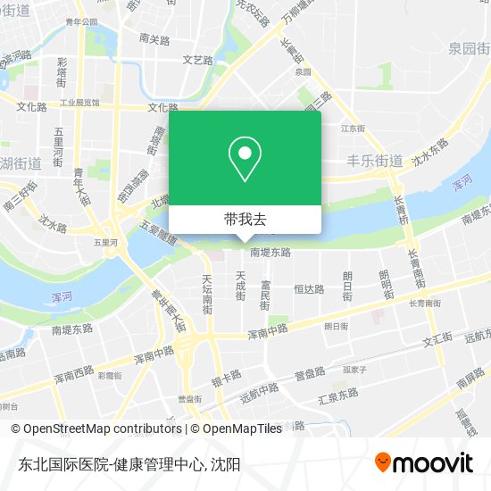 东北国际医院-健康管理中心地图