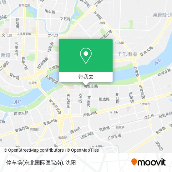 停车场(东北国际医院南)地图