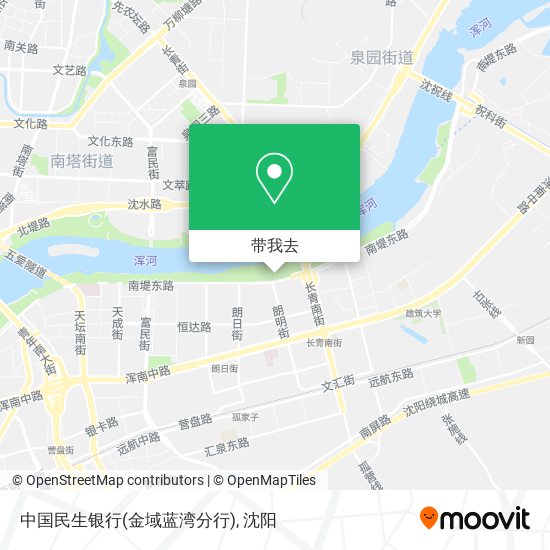 中国民生银行(金域蓝湾分行)地图