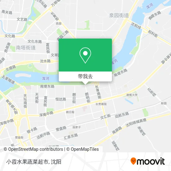 小霞水果蔬菜超市地图