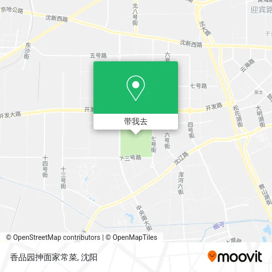 香品园抻面家常菜地图