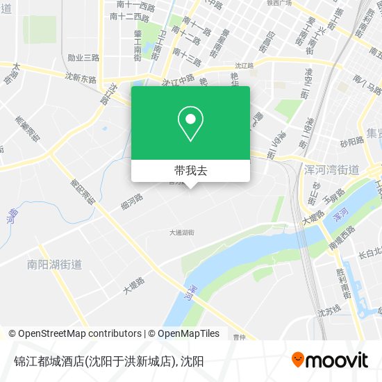 锦江都城酒店(沈阳于洪新城店)地图