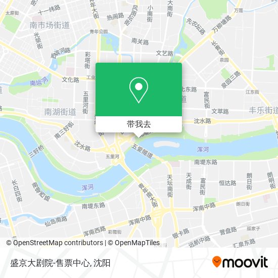 盛京大剧院-售票中心地图