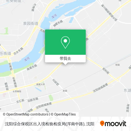 沈阳综合保税区出入境检验检疫局(浑南中路)地图