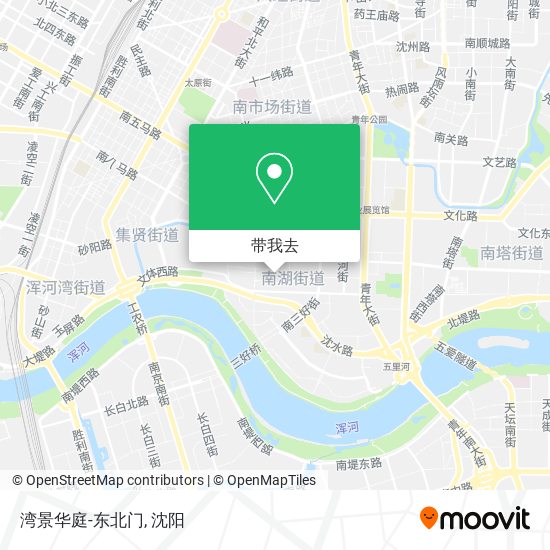 湾景华庭-东北门地图