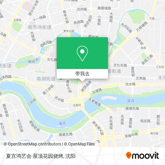 夏宫鸿艺会·屋顶花园烧烤地图