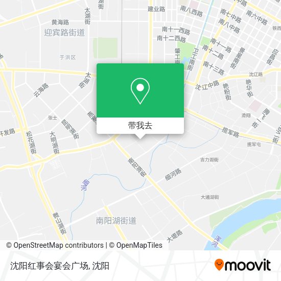 沈阳红事会宴会广场地图