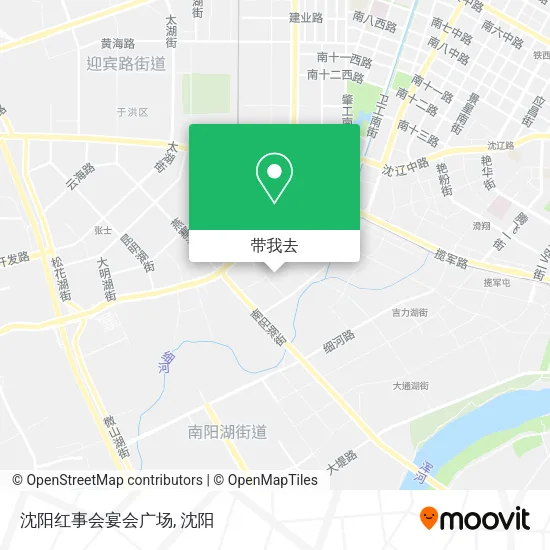 沈阳红事会宴会广场地图