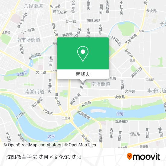 沈阳教育学院-沈河区文化馆地图