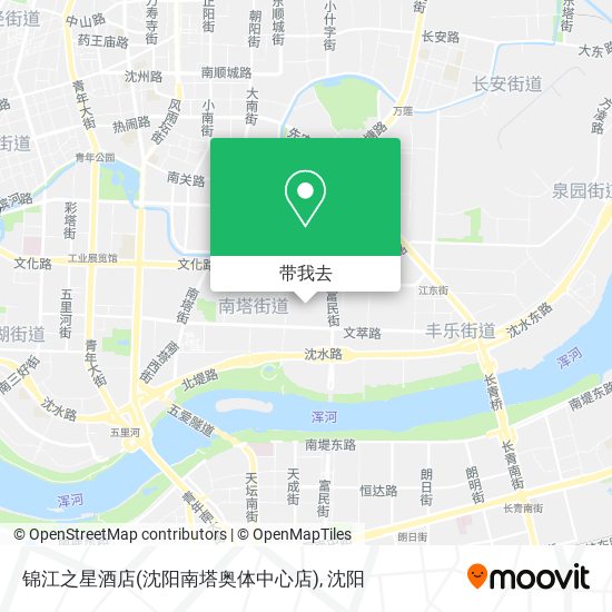锦江之星酒店(沈阳南塔奥体中心店)地图