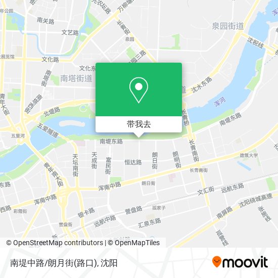 南堤中路/朗月街(路口)地图