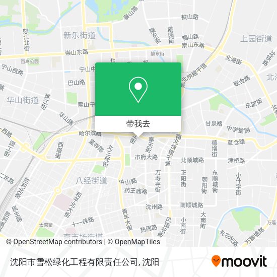 沈阳市雪松绿化工程有限责任公司地图