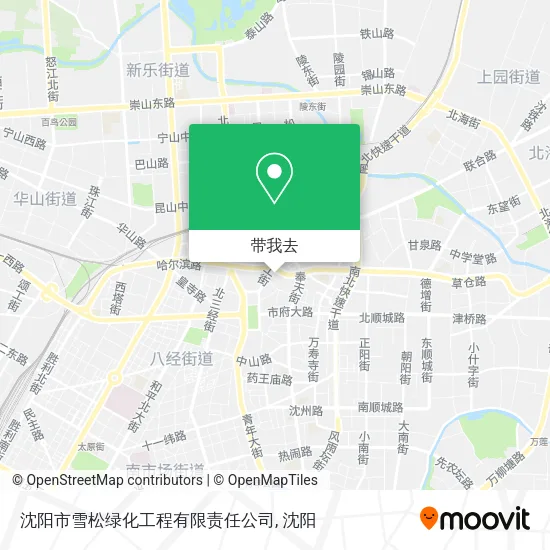 沈阳市雪松绿化工程有限责任公司地图