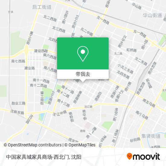 中国家具城家具商场-西北门地图