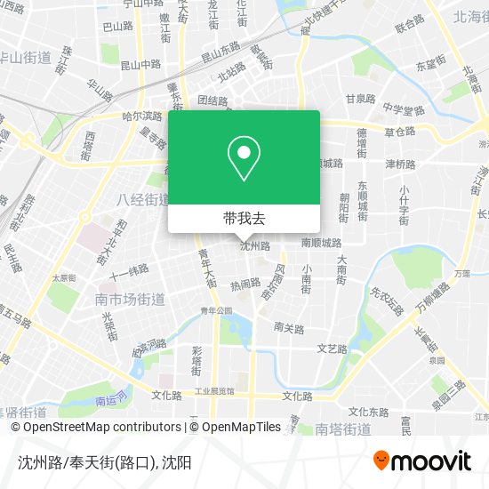 沈州路/奉天街(路口)地图