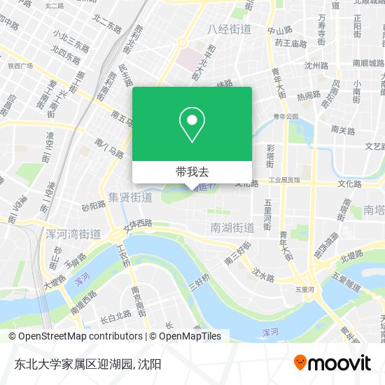 东北大学家属区迎湖园地图