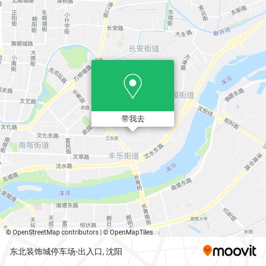 东北装饰城停车场-出入口地图