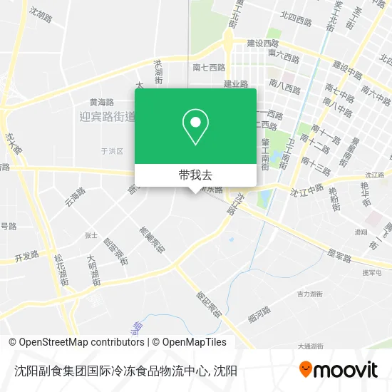沈阳副食集团国际冷冻食品物流中心地图