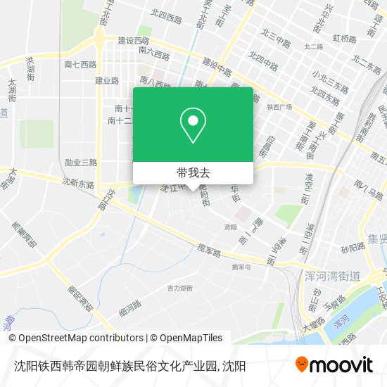 沈阳铁西韩帝园朝鲜族民俗文化产业园地图