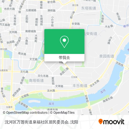 沈河区万莲街道泉福社区居民委员会地图