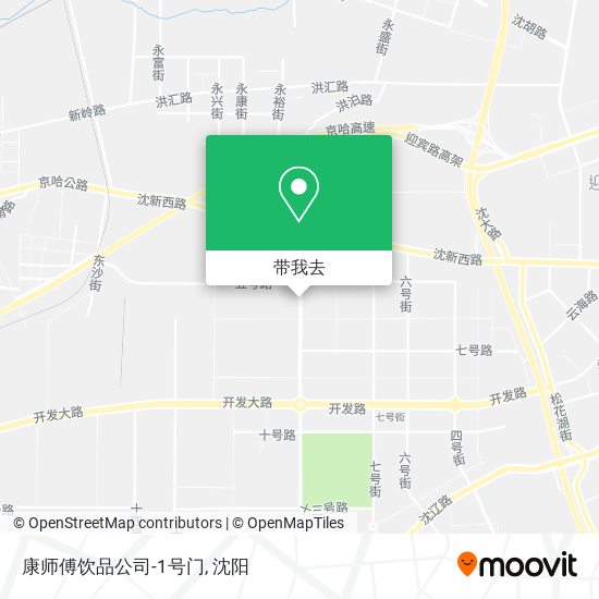 康师傅饮品公司-1号门地图