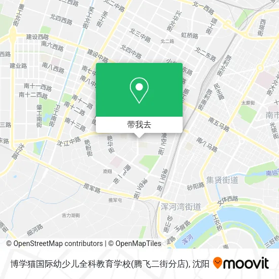 博学猫国际幼少儿全科教育学校(腾飞二街分店)地图