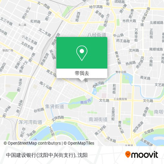 中国建设银行(沈阳中兴街支行)地图