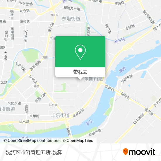 沈河区市容管理五所地图