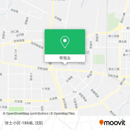 张士小区-186栋地图