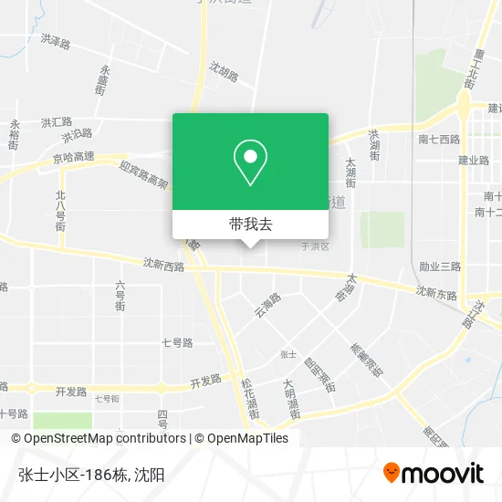 张士小区-186栋地图