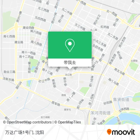 万达广场1号门地图