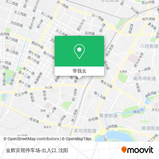 金辉宾馆停车场-出入口地图