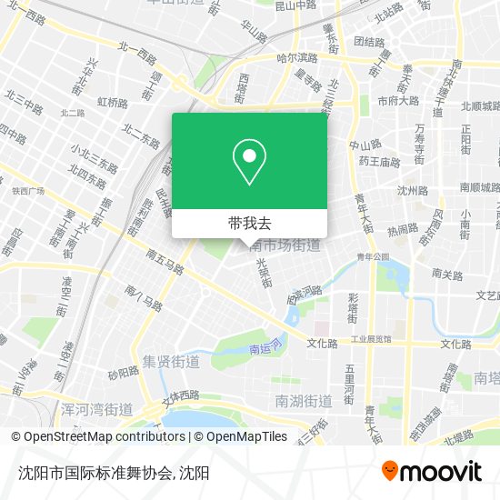 沈阳市国际标准舞协会地图